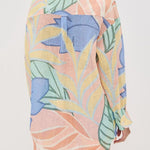 Playa Boyfriend Tropical Leaf Printed Short Set