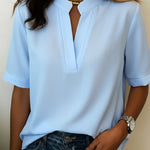 Anne | Blouse élégante à col en V