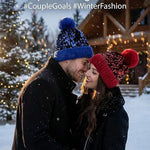 Women's Sequin Pom Pom Beanie