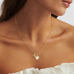 Women's Personalised Heart Initial Necklace
