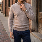 Langham Merino Wool Quarter-Zip