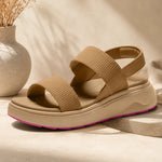 Elena | Ribbed Strap Platform Sandals