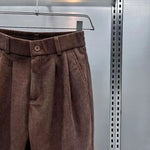 Casual Cuffed Corduroy Harem Pants