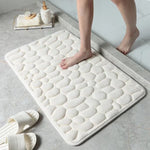 Cobblestone Embossed Bathroom Mat