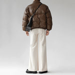 Flared Retro Wool Casual Trousers