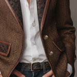 Rosaline | Herringbone Panel Blazer