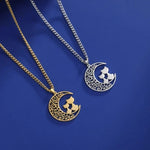 Cat and Moon | Pendant Necklace