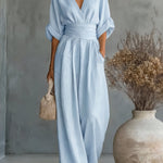 Elisa | Jumpsuit Elegante Fluida con Scollo a V