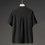 Summer Thin Ice Silk Short Sleeve V-Neck Cardigan Drawstring Pants Two-Piece Set