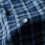 Fake Two-piece Plaid Patchwork Shirt