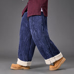 Thickened Reversible Corduroy Trousers