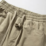 Elastic Waist Drawstring Loose Straight Leg Pants