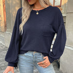 Zeagoo Long Sleeve Backless Hollow Knit Sweater for Women Casual Work Office Loose Fit 2026 | Under
