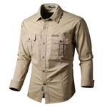 Men's Utility Pocket Long Sleeve Shirt
