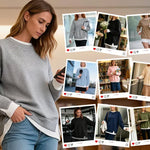 Women's Layered Look Relaxed Sweatshirt