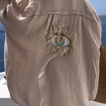 Casual Sequin Beaded Shirt