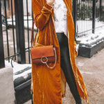 Velvet Kimono Coat