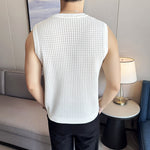 Mesh Hollow Ice Silk Vest