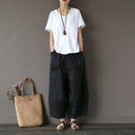 Casual Wide-leg Loose Linen Harem Pants