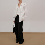 Fake Two-piece Loose Lapel Shirt