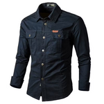 Men's Utility Pocket Long Sleeve Shirt
