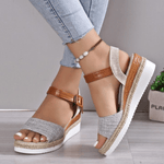 Daisy Wedge Sandals