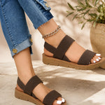 Mira | Textured Strap Comfort Sandals