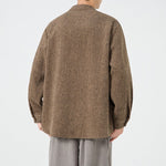 Stand Collar Retro Loose Casual Shirt