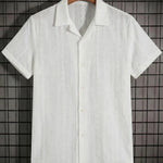 KZZ Men's Casual Short-Sleeve Shirt