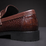 Gavino Croc Loafers