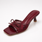 Phoebe Lace Kitten Heels