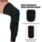 Knee & Thigh Padded Compression Sports Sleeve with Honeycomb Protection