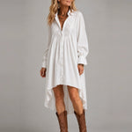 Lucia | Lace Detail Shirt Dress