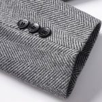 Savile Herringbone Wool Coat