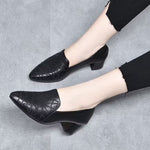 Women's Embroidered Low Heel Shoes