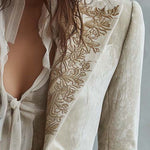 Guinevere | Embroidered Tailored Blazer