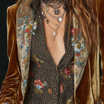 Marcela | Vintage Floral Print Patchwork Blazer