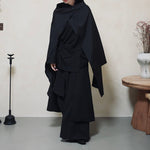 Dark Cape Two-way Wear Irregular Cape Skirt