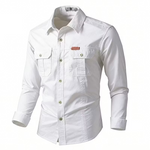 Men's Utility Pocket Long Sleeve Shirt