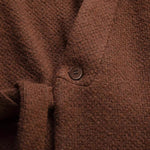Slant-collared Thickened Vintage Shirt