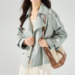 Women's Short Drawstring Cotton Trench Coat