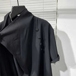 Irregular Loose Button-down Shirt
