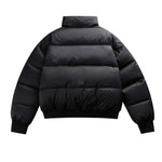 Stand-up Collar Solid Color Casual Cotton Jacket
