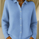 Rachele | Textured Button-Down Cardigan