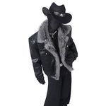 Large Fur Collar Warm Reversible Jacket
