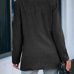 Zeagoo Double Breasted Button Down Office Work Wear Solid Blazer Jacket