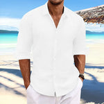 Men's Relaxed Long Sleeve Button Shirt