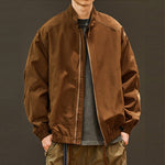 Stand-up Collar Loose Casual Solid Color Jacket