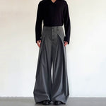 American Striped Wide-leg Casual Suit Pants