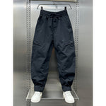 Zipper Scimitar Loose Straight Harem Pants